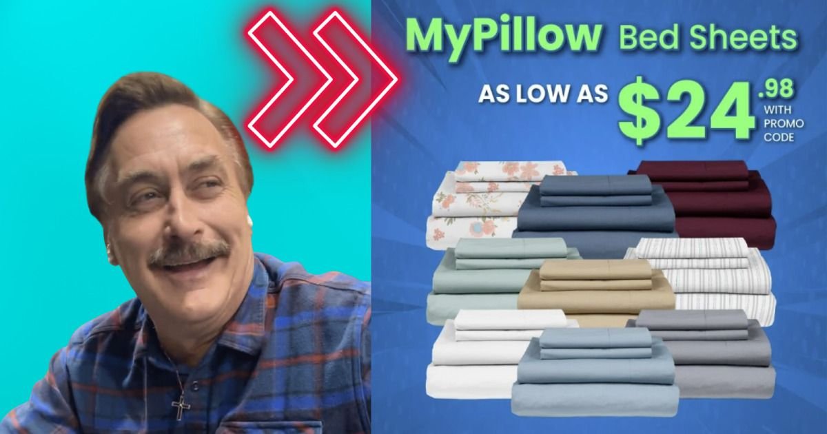Mypillow's Percale Bed Sheet Set "Mega Sale" - Low as $ 24.98 with promo code WLT! , WLT Report