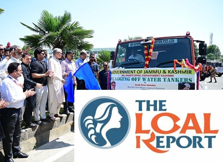 CM flag from a fleet of water tankers to strengthen the supply of drinking water in Kashmir