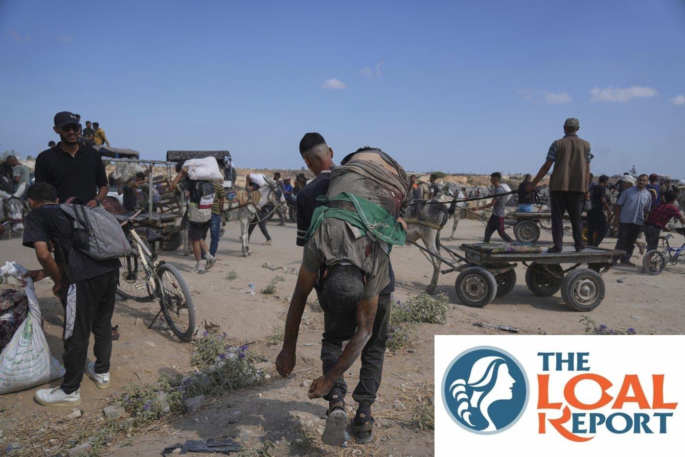 Scramble for assistance from dozens of killed air and land as Palestinians in Gaza