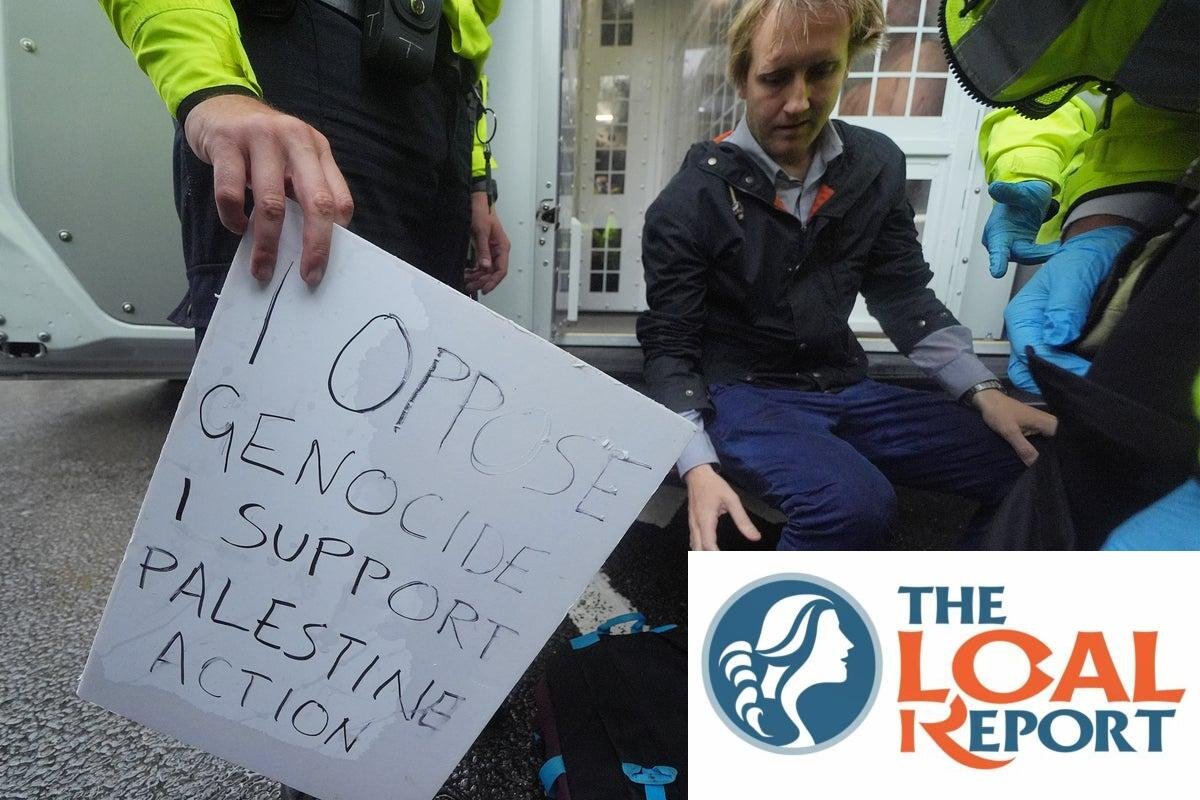 Hundreds ready to arrest in mass protest against Palestine Action Terror Bain