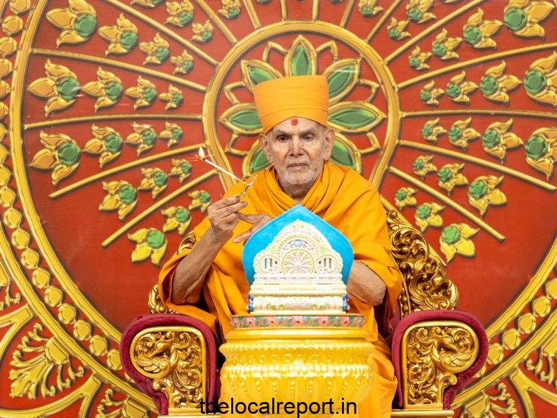 10-day temple festival starts in Jodhpur, Spiritual Guru Mahant Swami Maharaj in the presence of Baps
