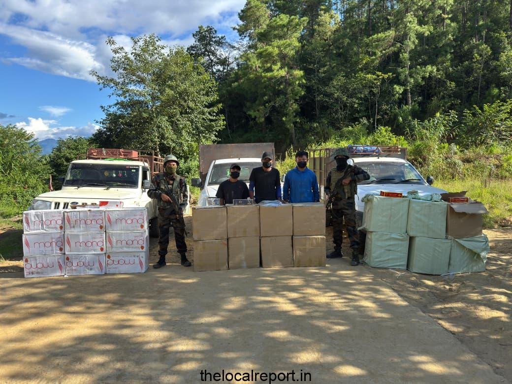 Assam Rifles seized poppy seeds, foreign cigarettes, priced at Rs 8.70 crore
