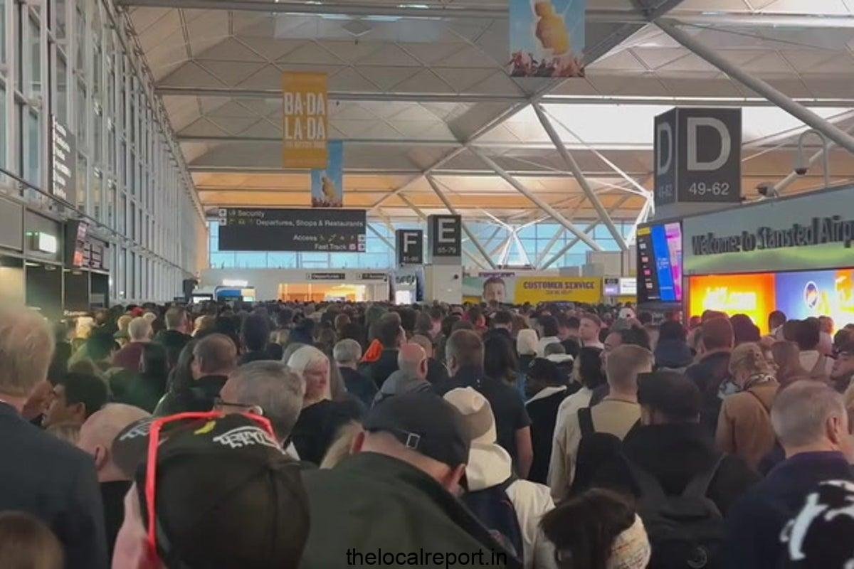 London Stanstead Airport Fire Sparks delays as passengers urged to check flights