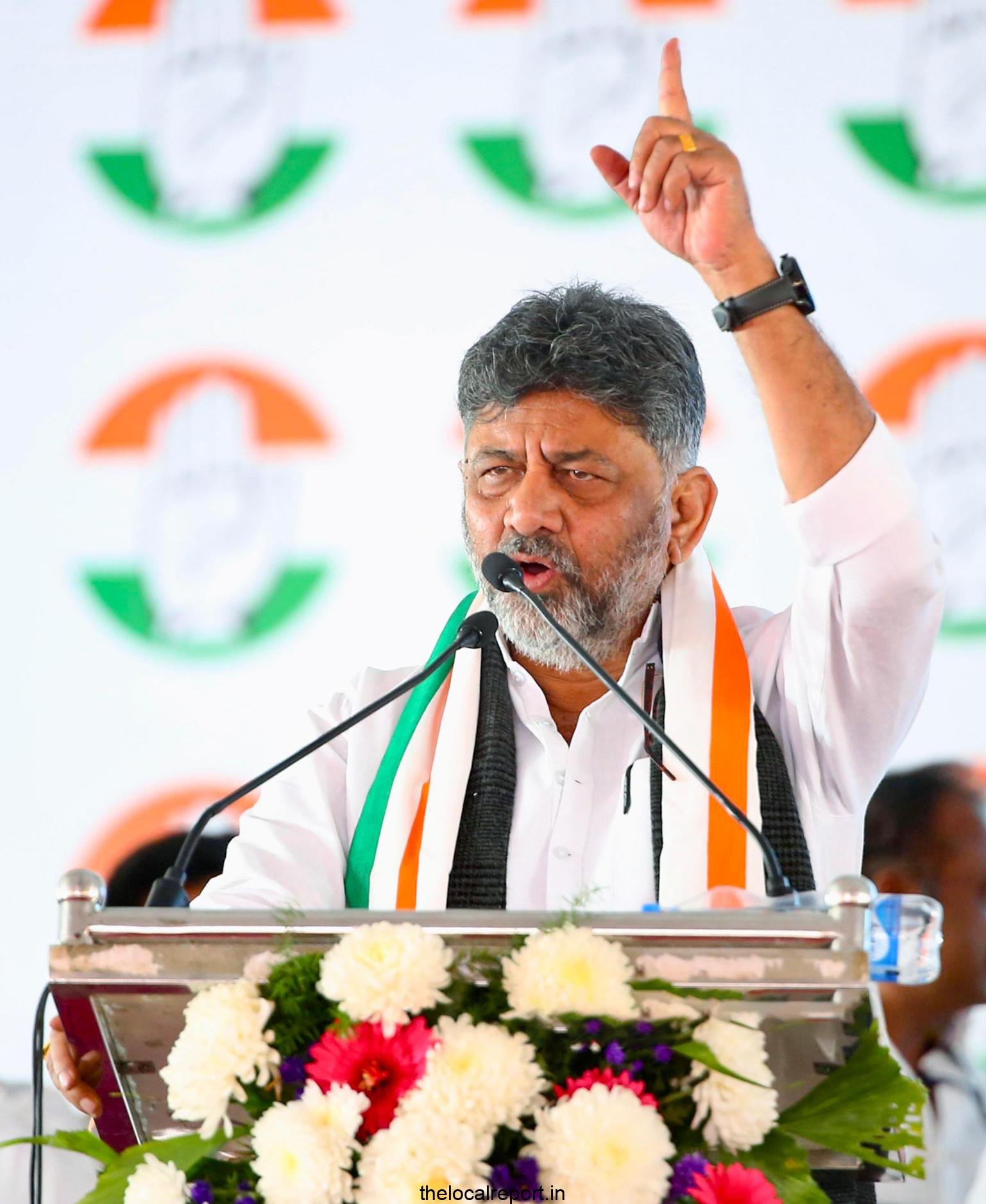 Even the road, Shivkumar claims before PM Modi's residence pit.
