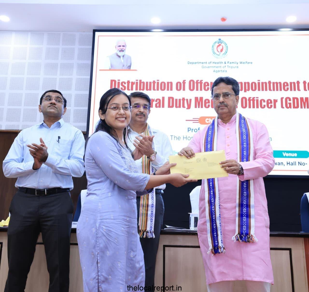 Tripura CM Manik Saha says that BJP government provided 20,036 jobs in various departments