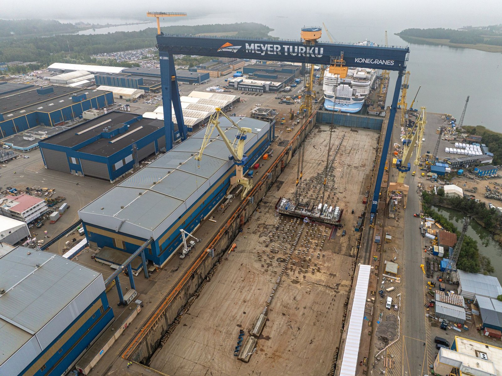 Construction has started for Royal Caribbean's fourth icon class ship at Mayor Turku Shipyard