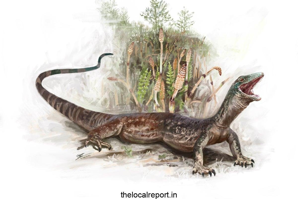 The fossil reveals new species of ancient Jurassic reptiles that rotate in Scotland