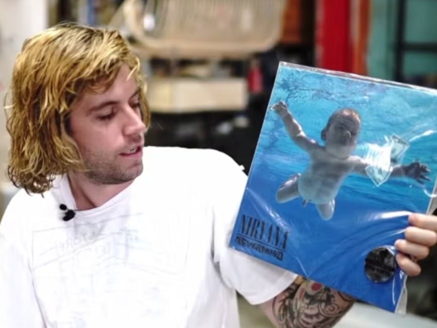 Spencer Alden, the star of the iconic photo caught the band's cover of the band's classic 'Nevermind'.