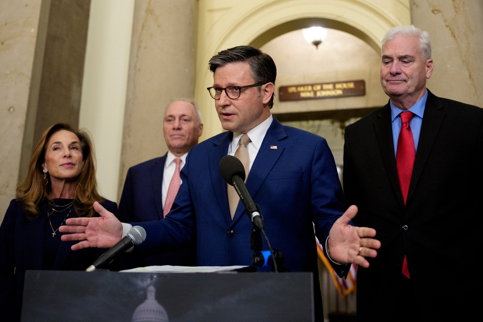 House speaker Mike Johnson asked Hakim Zeffrees to remove the racist Trump AI-related video.