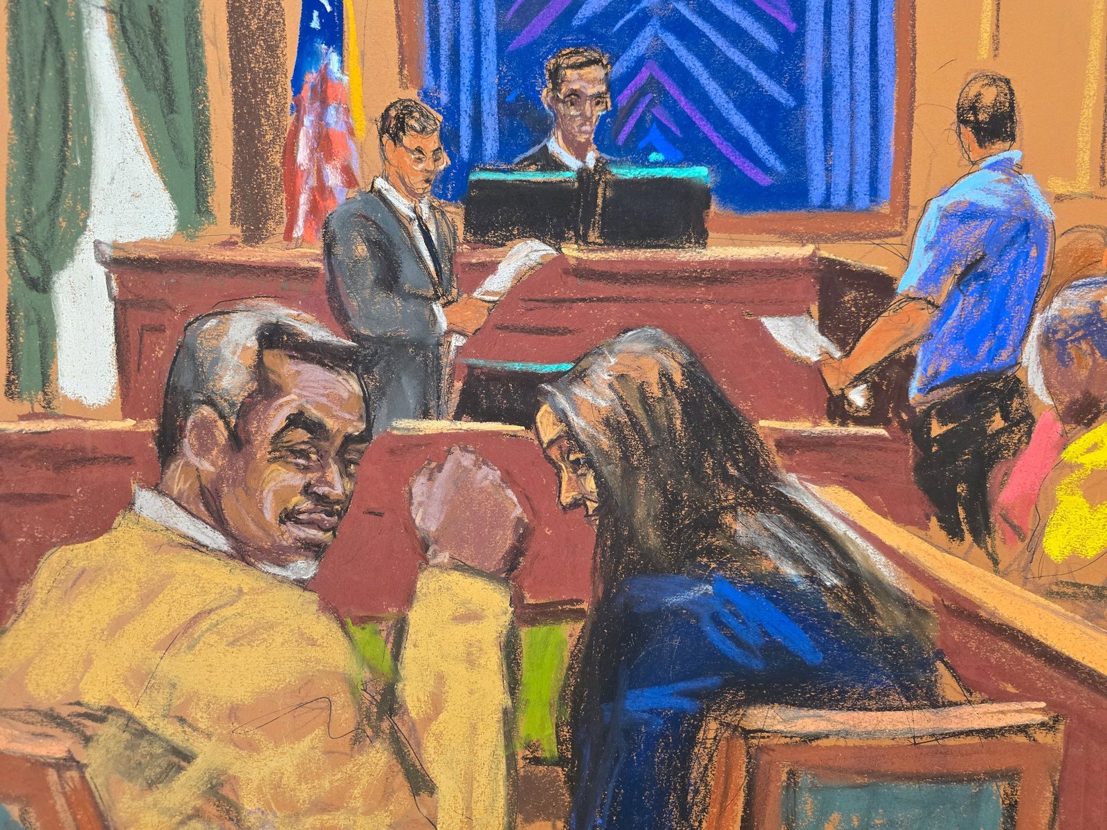 Scene 'Didi' Comombs was found guilty on two out of five.