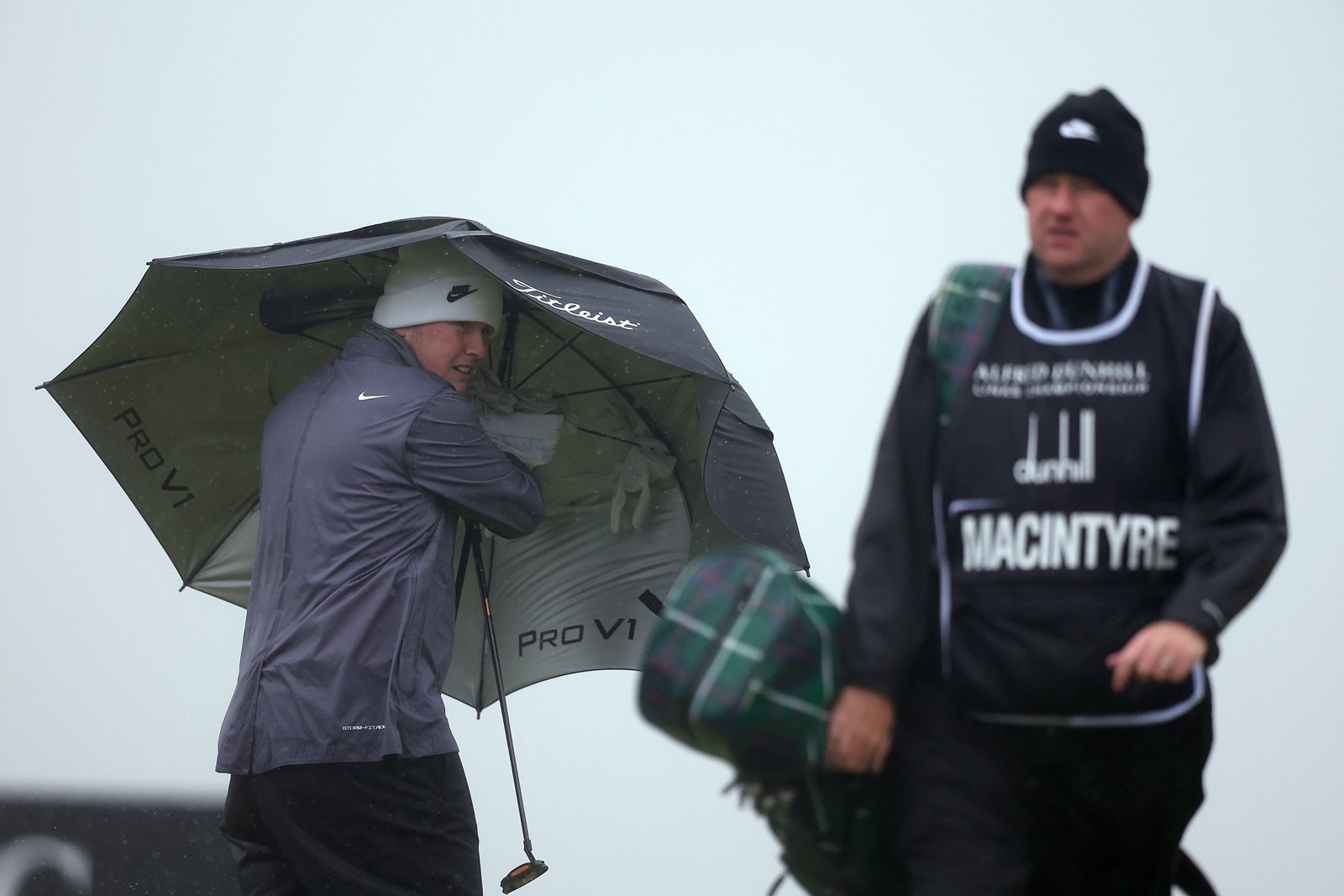 Conditions in three link courses were wet and wild