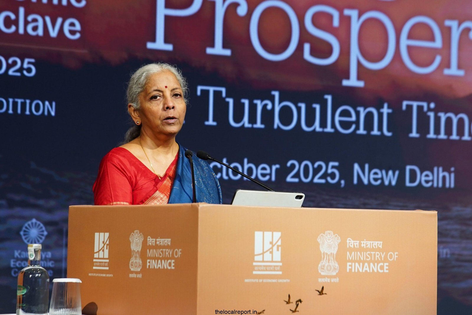 Amid global instability, India's development firmly anchored in domestic factors: FM Sitarman