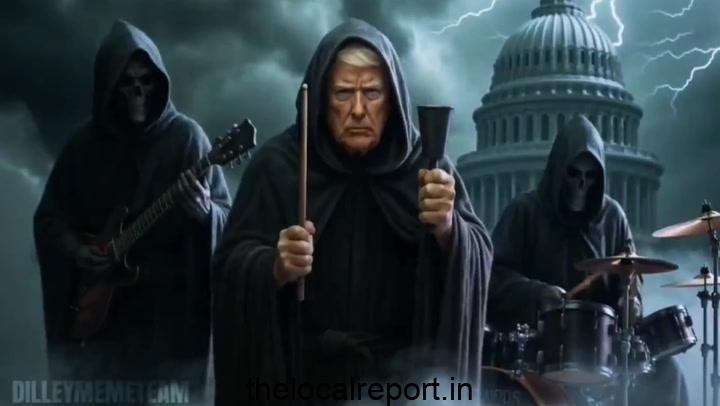 Donald Trump Stars New Grim-Rear Themed AI produced music video
