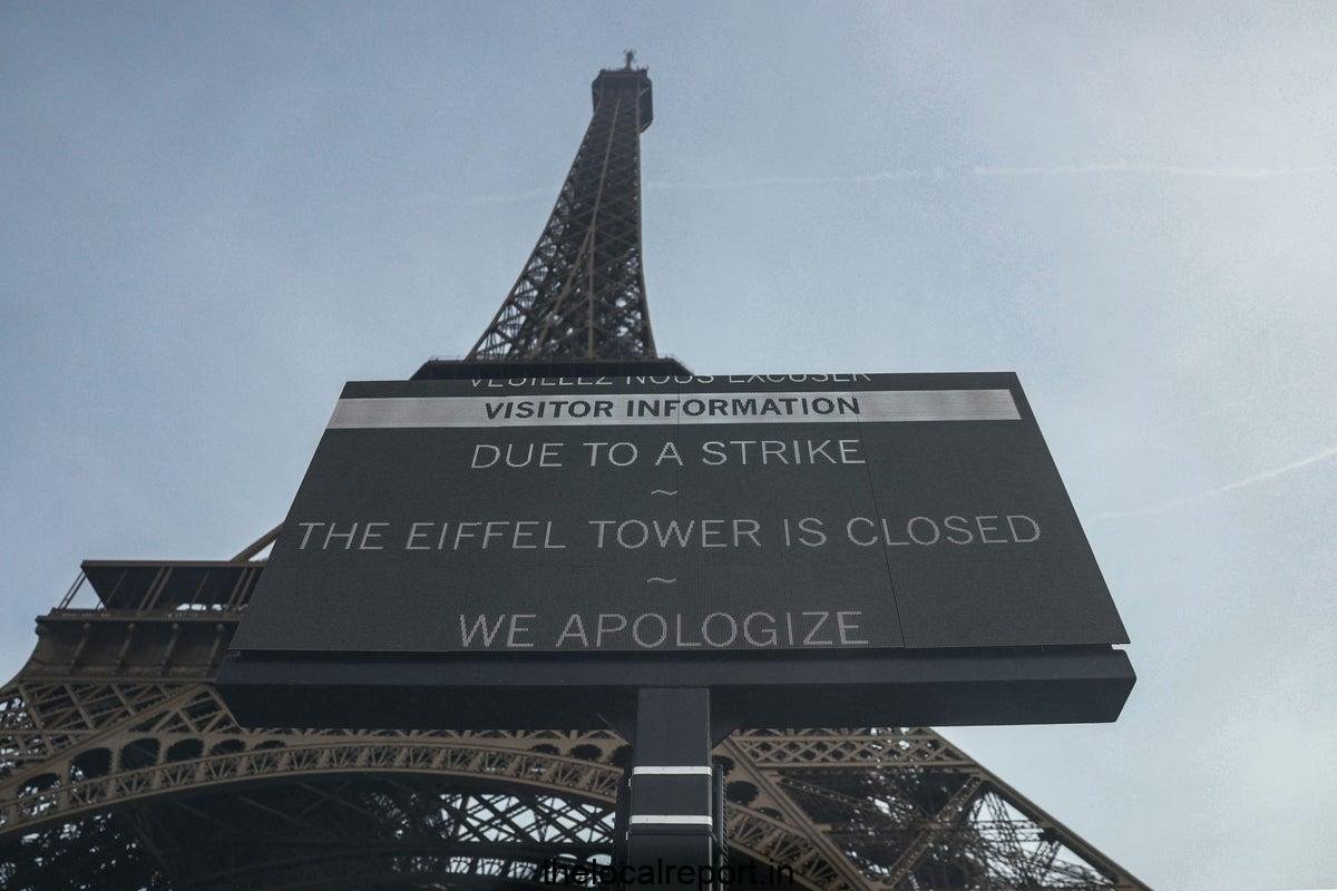 Eiffel Tower forced to close due to strike and protest in France