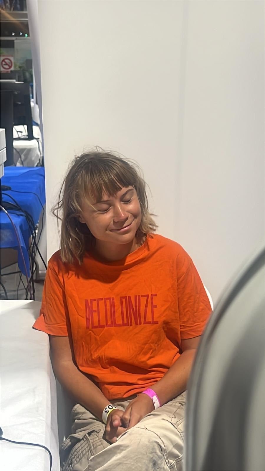 Israeli army released images of Greta Thunberg on Friday