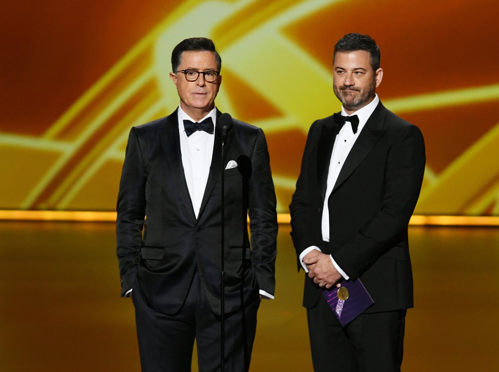 Stephen Colbert and Jimmy have been impressed by the dispute around the free speech