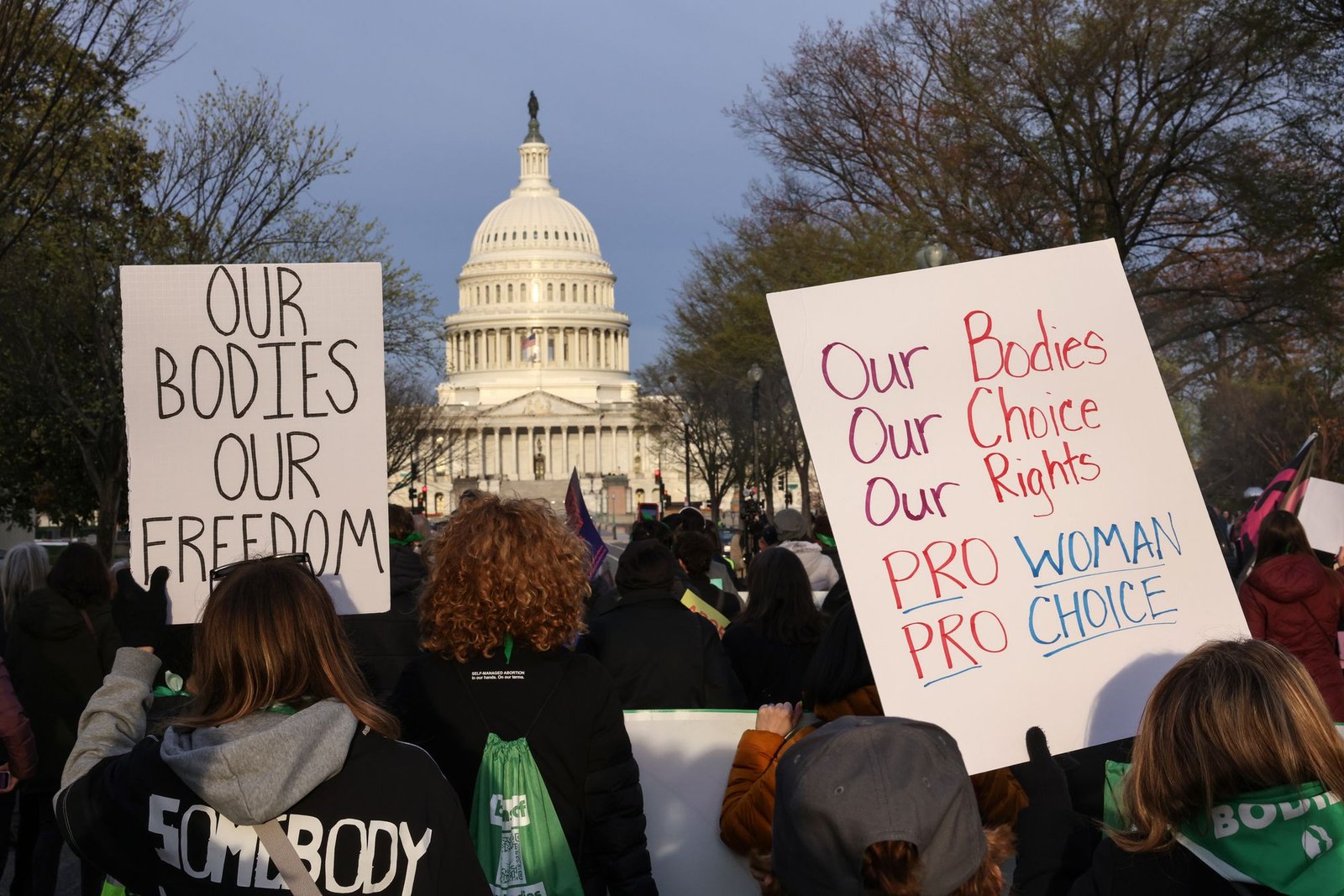 Pro-Garbhpat workers protest outside Capital at Washington DC