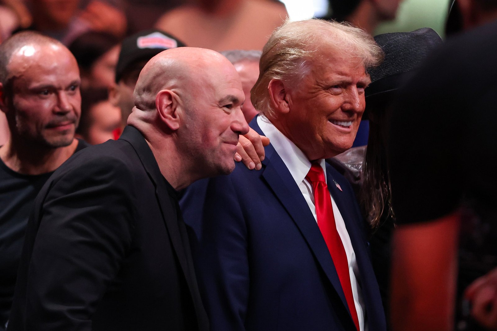 Dana White (left) and Donald Trump are close friends