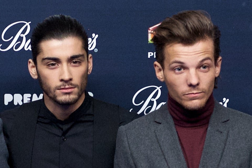 Zain Malik and Louis Tomlinson with a direction in Madrid in 2014