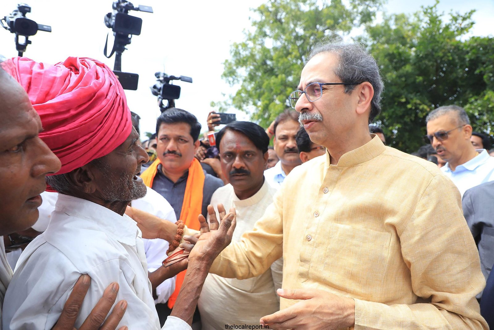 Is Mahuti government waiting to join the party before announcing crop loan exemption to all farmers: Uddhav Thackeray