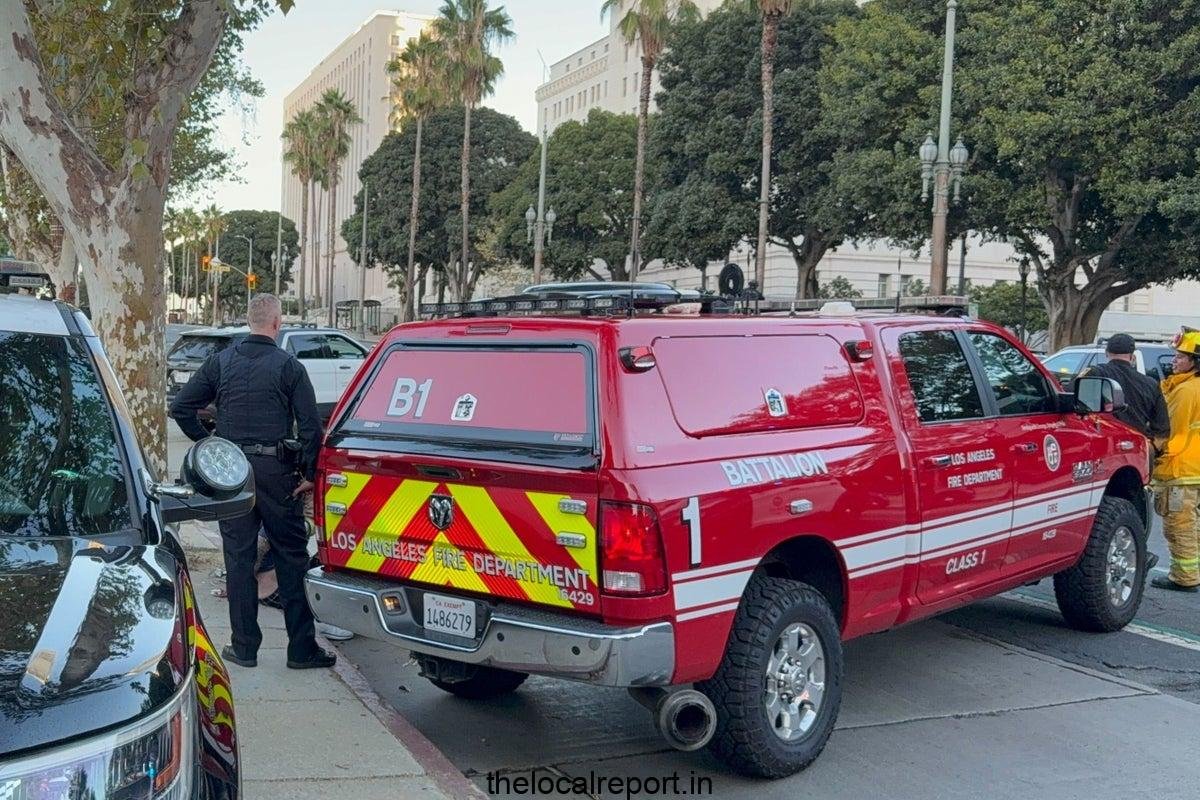 La City Hall was taken out after the driver crashed with a note addressed to Trump