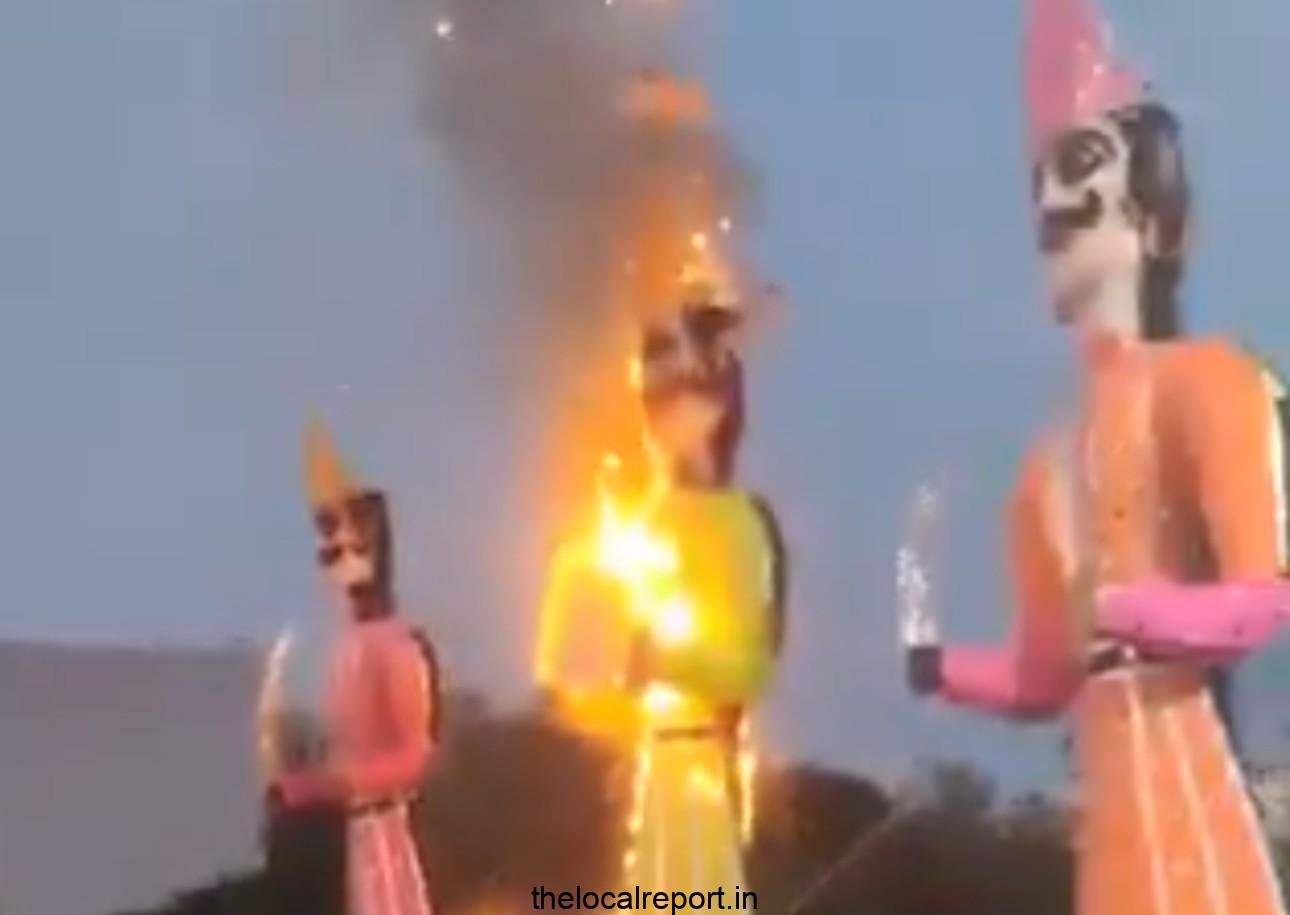 MP: Ravana Putli yearns in the morning; Video viral, festive red car rocked from conspiracy