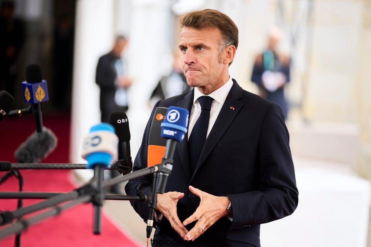 Macron says that a tanker from France is connected to Russia's shadow oil fleet
