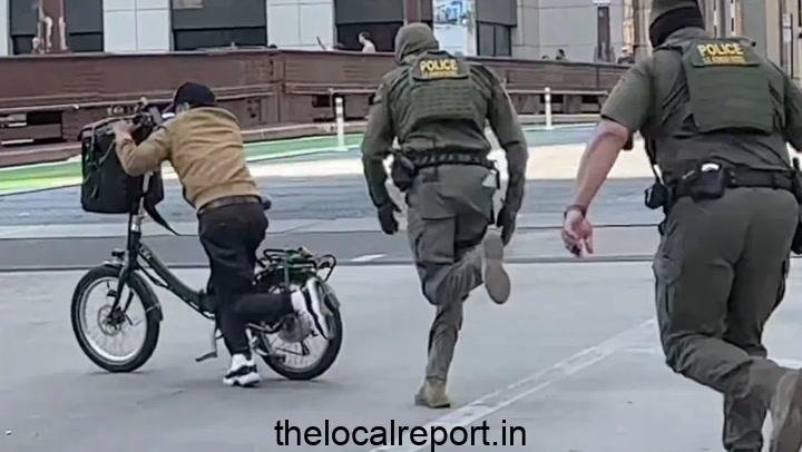 Man develops ice agents on pedal bikes in Chicago Chase