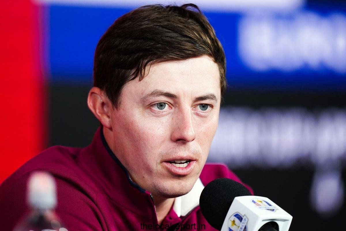 Matt Fitzpatrick says that PGA President was 'bitter' during the Rider Cup Trophy presentation