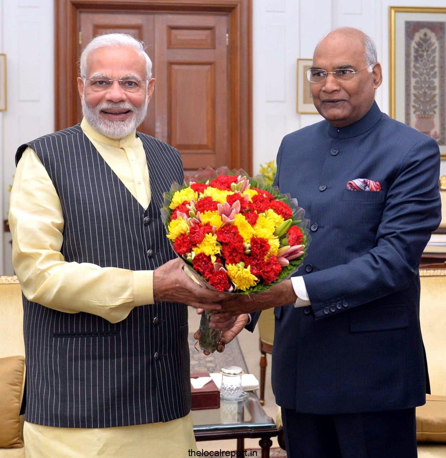 PM Modi greeted former President Ram Nath Kovind