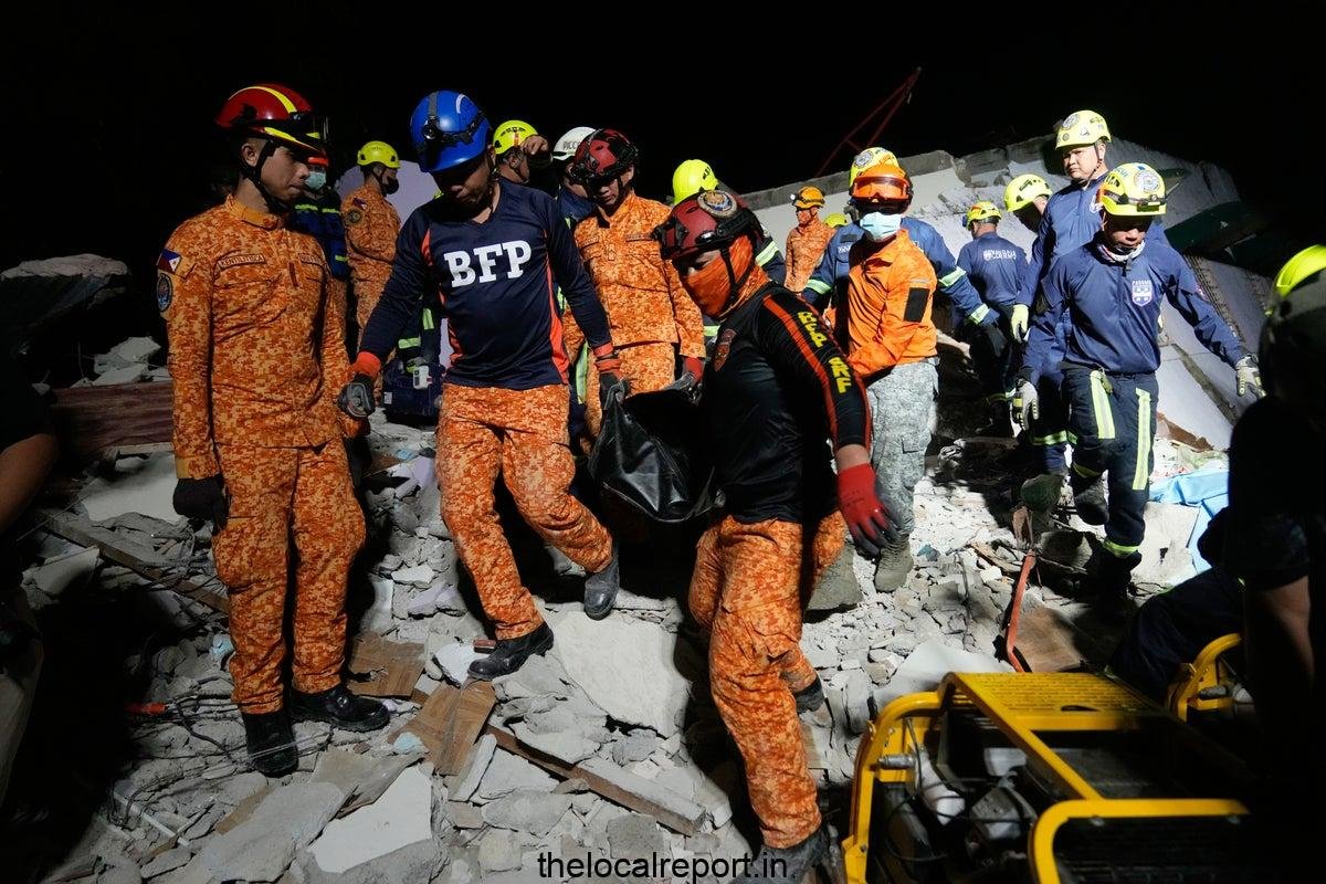Photos show destruction and rescue efforts after the Philippines earthquake