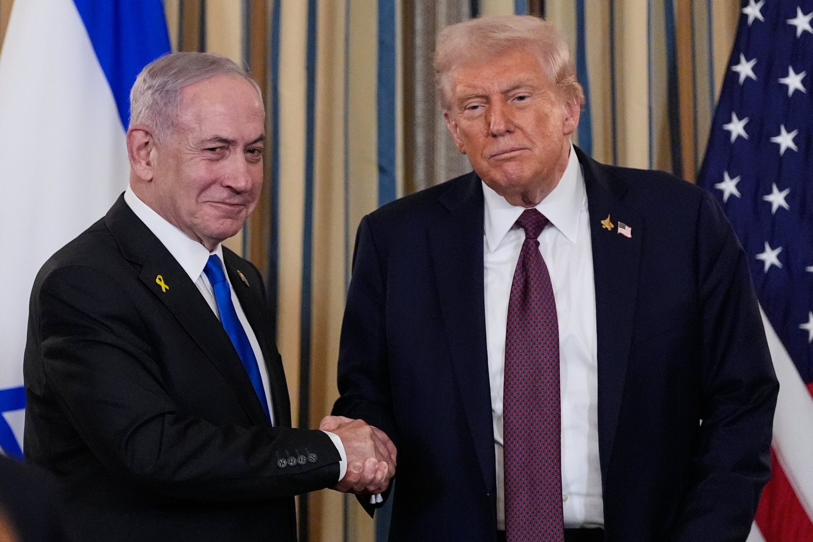 Benjamin Netanyahu met Donald Trump in Washington last month