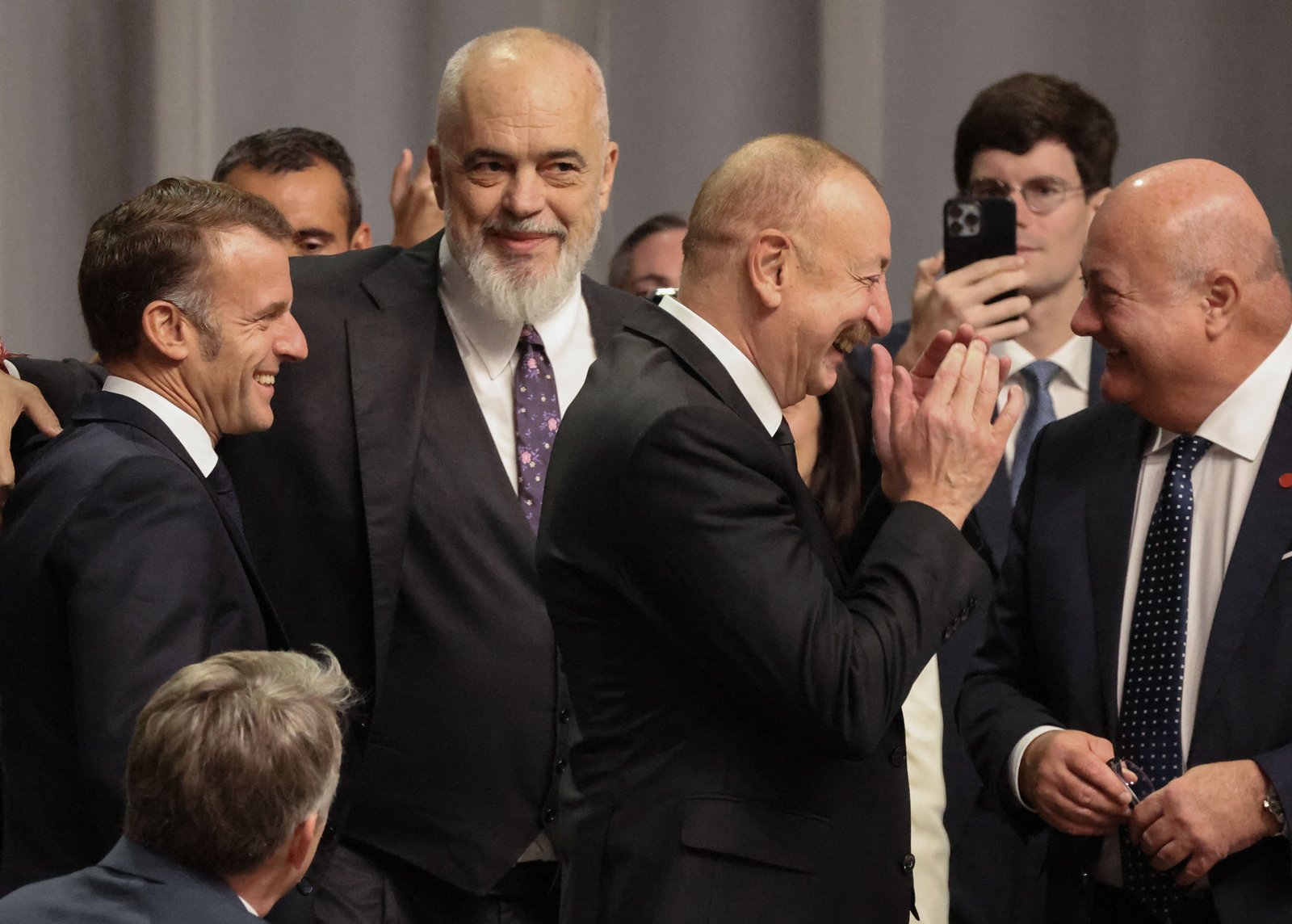 The leaders jokingly joked about Trump's penchant to incorrectly describe the efforts of the conflict resolution between Armenia and Azerbaijan during a summit in Copenhagen on Thursday.