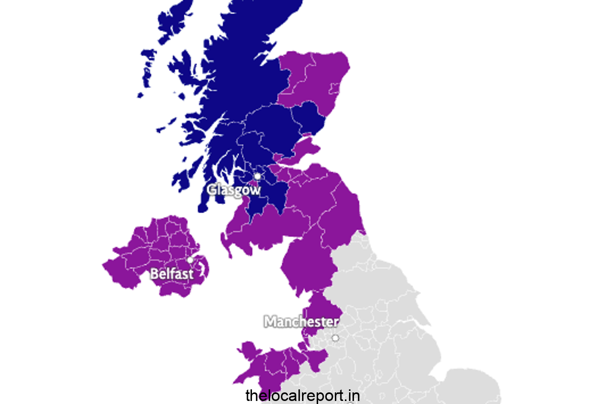 Storm Amy Map: Where 80MPH winds will hit Britain later this week