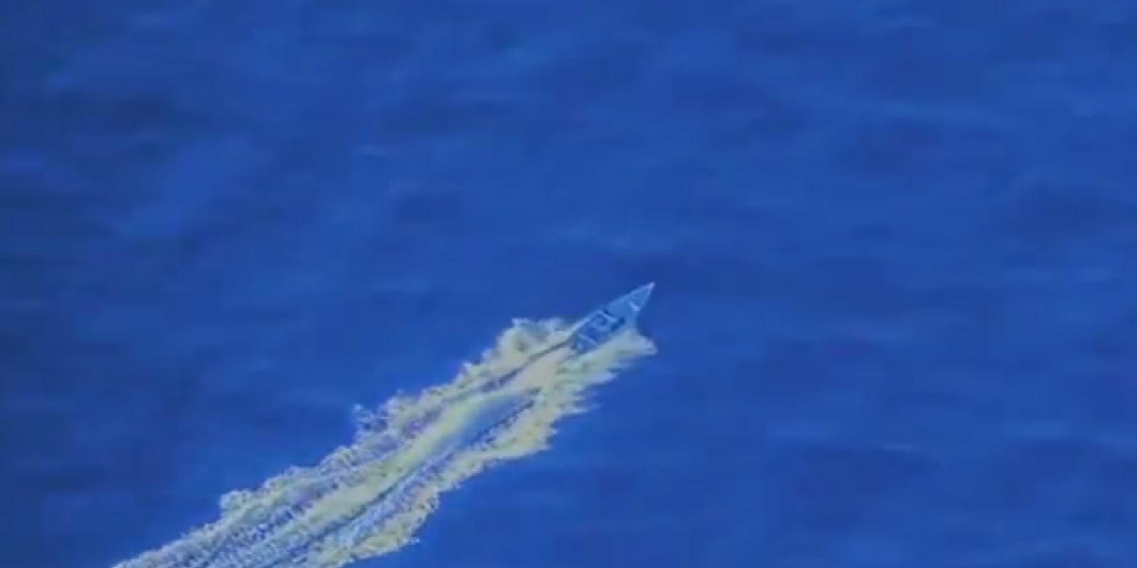 A screenshot of a video posted by Defense Secretary Pete Hegseth shows an alleged drug boat blowing by American forces away from the coast of Venezuela on 3 October