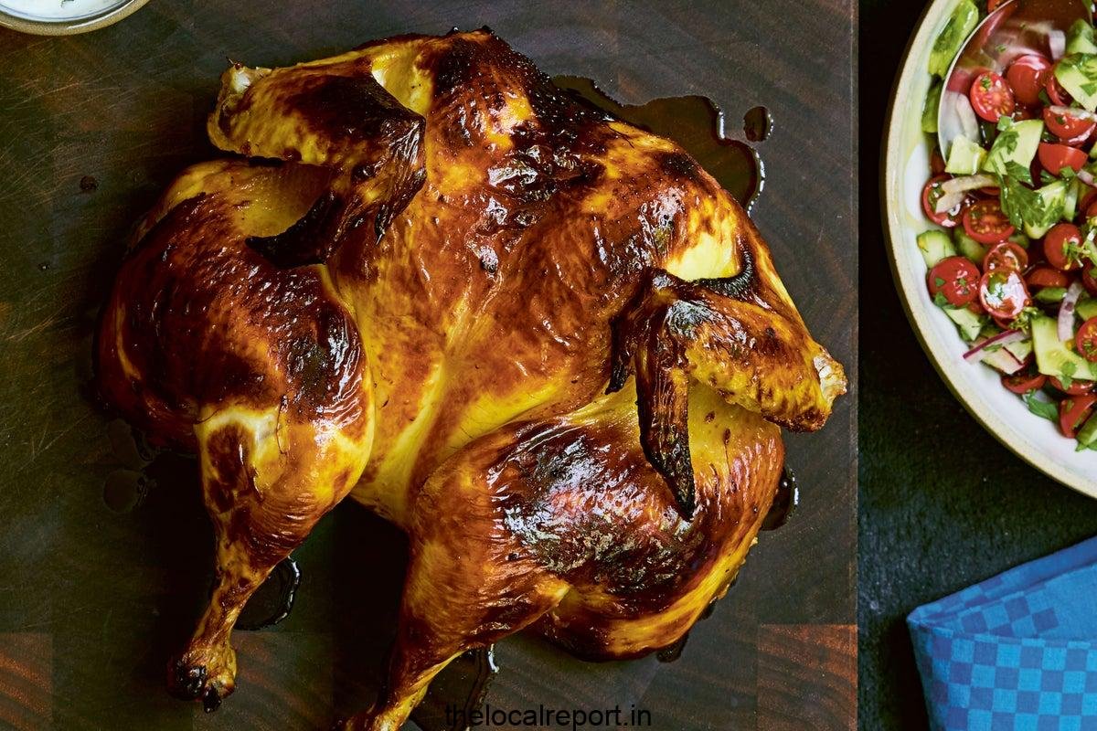Semin Nosraut saffron and curd roast chicken is a Persian-inspired comfort dish