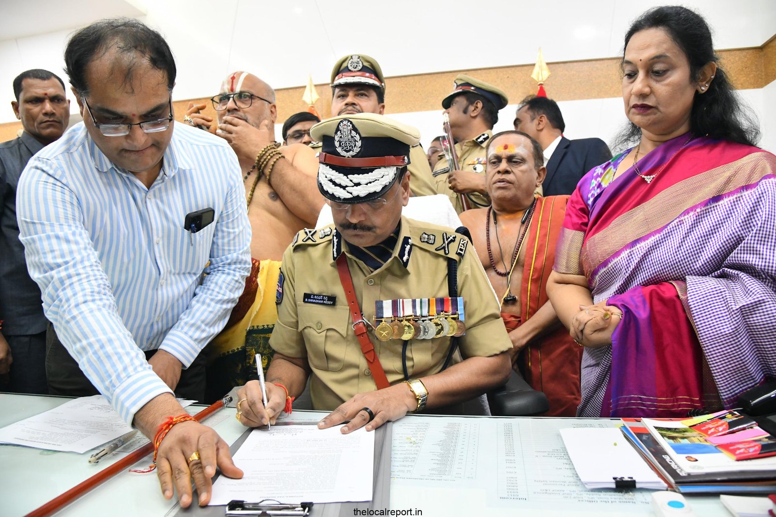 Shivadhar Reddy took over as Telangana DGP