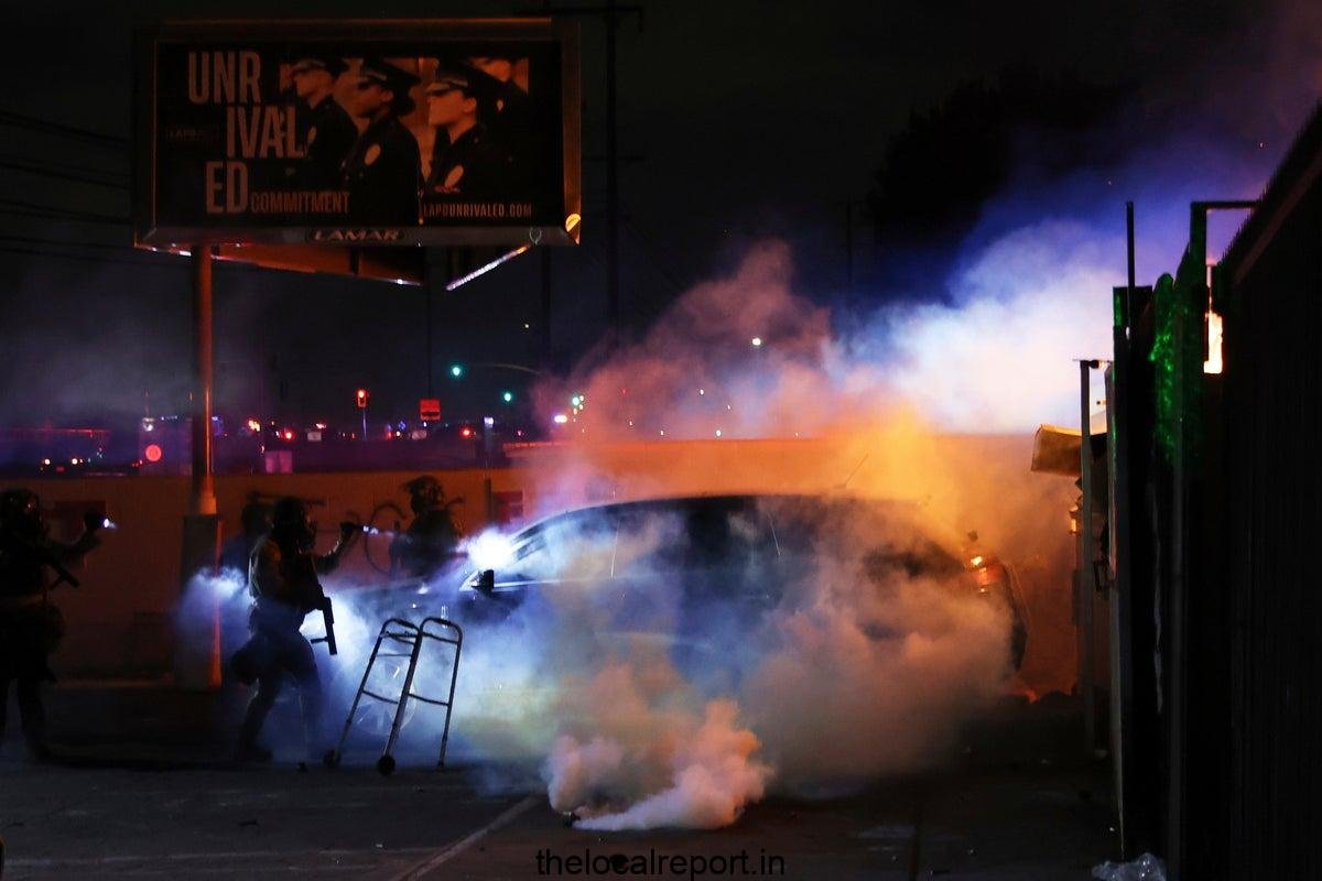 The man blames for throwing molotov cocktails into the deputies during La immigration protests