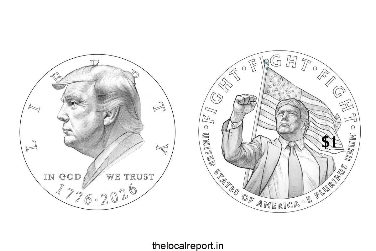 Treasury considers America's 250th anniversary to mark $ 1 coin with the image of Trump