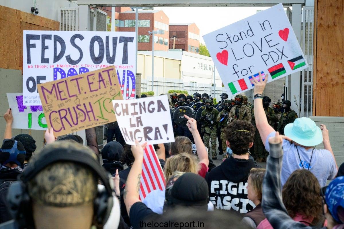 Trump further threatened in the US city that its police arrested a maga affected
