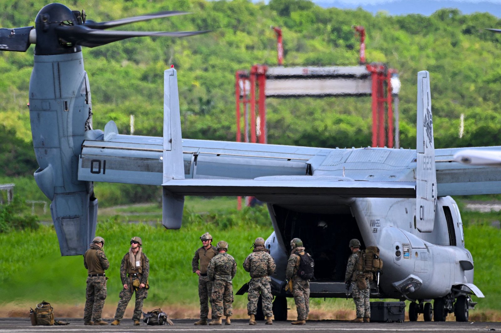 Last month, the military property including Marine and Fighter Jet was staged at Puerto Rico, as tension was mounted with Venezuela on the US military strike in Caribbean