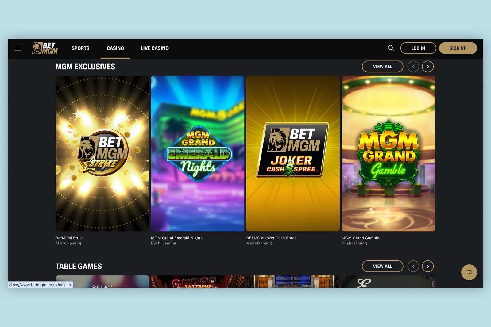 BetMGM have a number of exclusive titles, including progressive jackpots