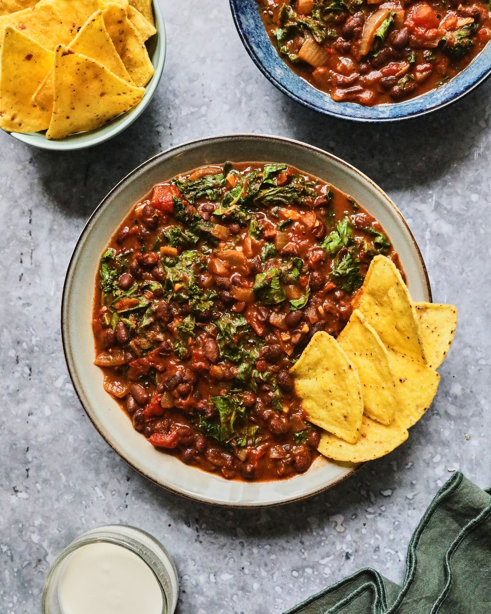 Ended with spicy, smokey and crunchy tortila chips - proof that rest food can still pack in greens
