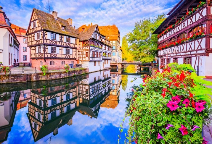 Above is Strasbourg's most picturesque area, La Petite France