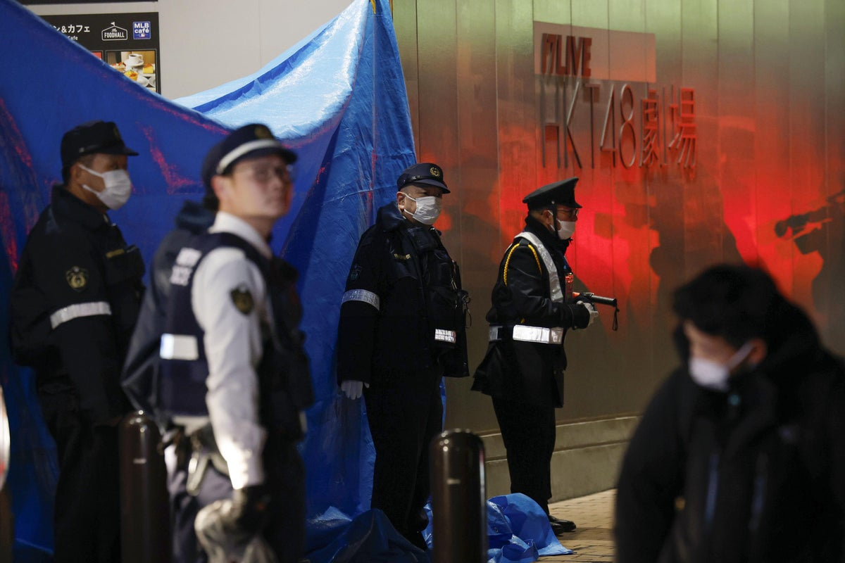 Two people attacked with knife in entertainment complex in Japan, one person arrested