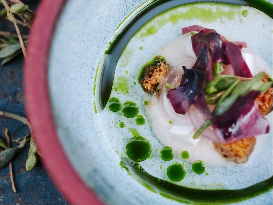 Ynyshir Restaurant and Rooms, near Machynlleth in Ceredigion, charges nearly £500 per person for dinner