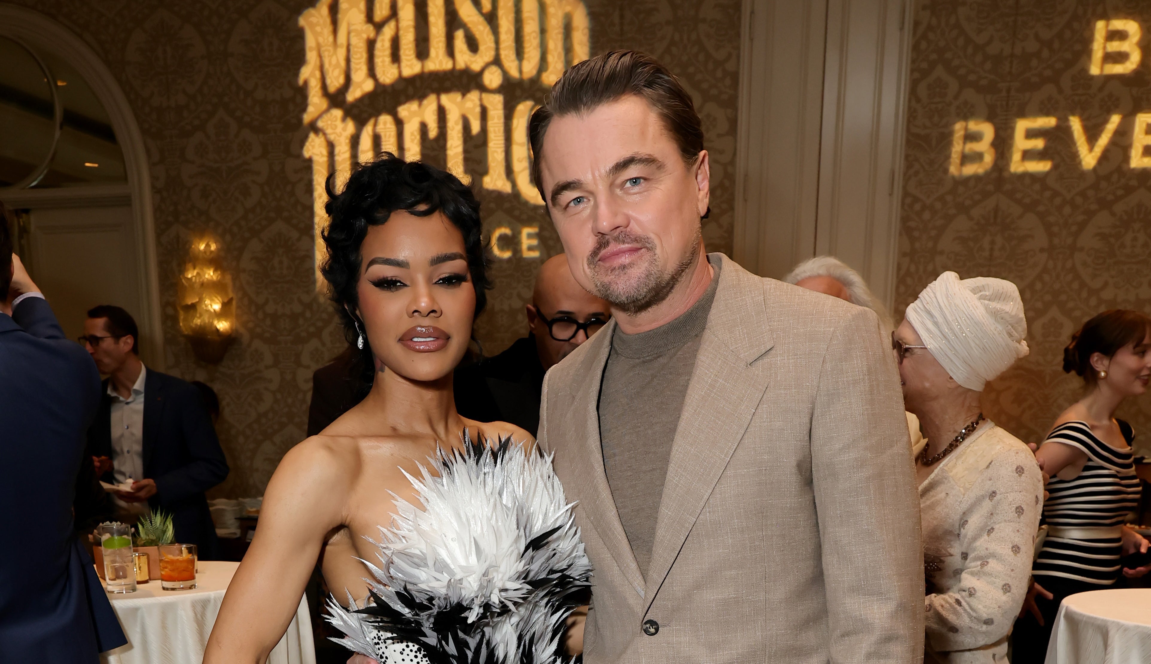 Teyana Taylor (left) confirms she's on the other side of Leonardo DiCaprio's popular Golden Globes conversation
