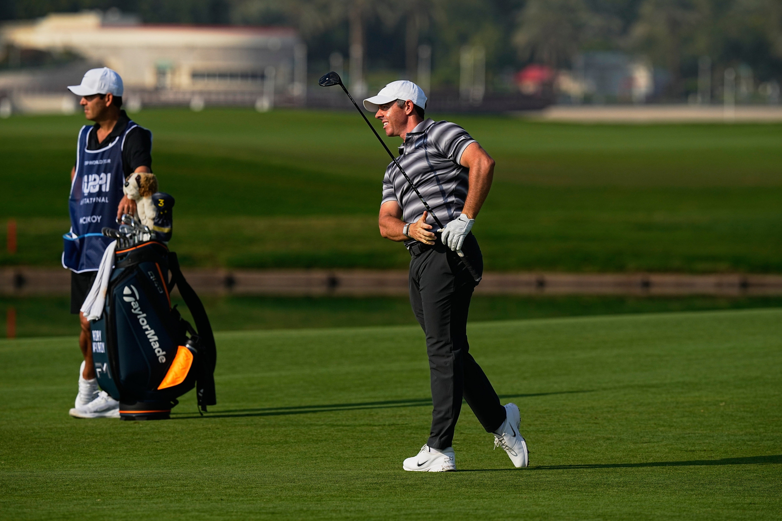 Rory McIlroy has had some early success with new clubs and a new ball at the Dubai Invitational (Fatima Shbair/AP)