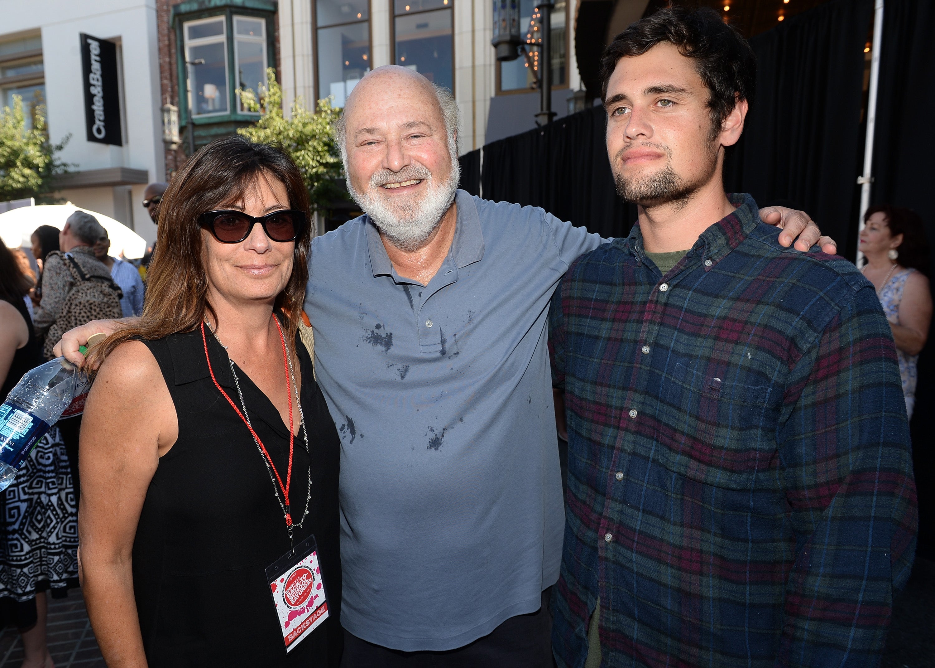 Rob Reiner and Michele Reiner with their son Nick, who could face the death penalty if convicted of his parents' murders