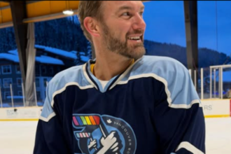 Fierce rivalry inspires pro hockey player to come out as gay